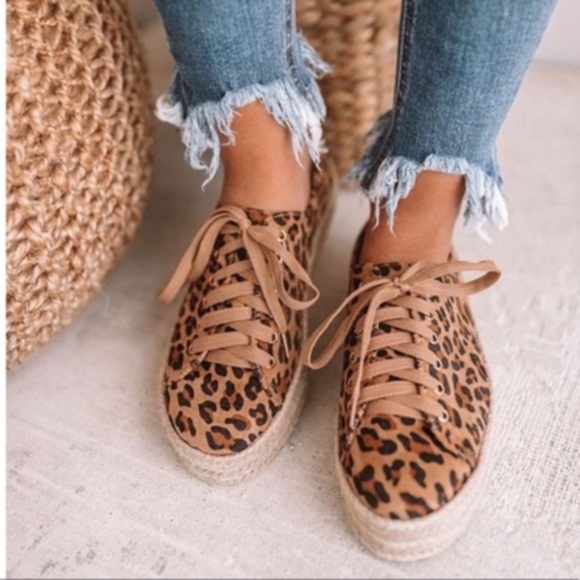 Leopard Espadrille Sneaker - Picture 2 of 3